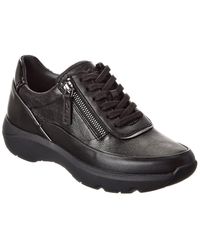 Clarks - Tivoli Zip Leather Sneaker - Lyst