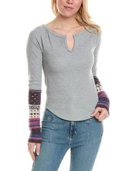 Free People - Cozy Craft Cuff Wool-blend Top - Lyst