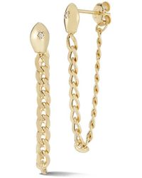 Ember Fine Jewelry - 14k 0.03 Ct. Tw. Diamond Snake Earrings - Lyst