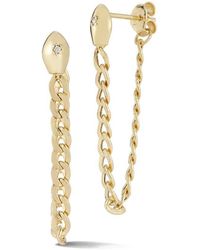 Ember Fine Jewelry - 14k 0.03 Ct. Tw. Diamond Snake Earrings - Lyst