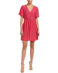 Maje Elastic-waist Shift Dress - Pink