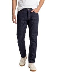 Canali - Dark Wash Straight Cut Jean - Lyst