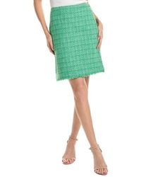 St. John - Tweed A-Line Skirt - Lyst