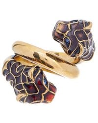 Gucci - Feline Crystal Ring - Lyst