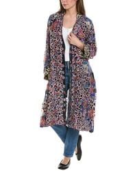 Johnny Was - Ontari Burnout Velvet Silk-blend Kimono - Lyst