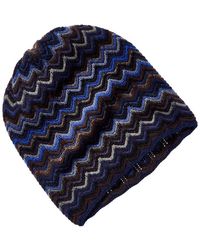 Forte - Cashmere Zig Zag Stitch Cashmere Hat - Lyst