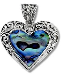 Samuel B. - Silver Abalone Heart Pendant - Lyst
