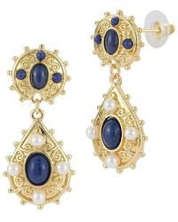 Sphera Milano - Plated 3Mm Pearl Earrings - Lyst