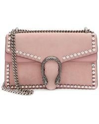 Gucci - Crystal & Leather & Suede Dionysus Small Shoulder Bag (Authentic Pre-Owned) - Lyst
