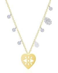 Meira T - 14K 0.08 Ct. Tw. Diamond Stackable Necklace - Lyst