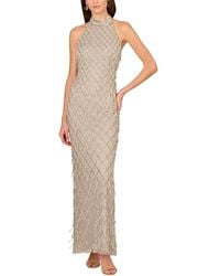 Aidan Mattox - Embellished Maxi Dress - Lyst