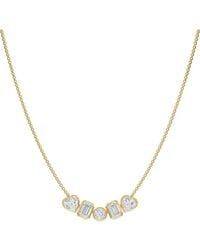 Lab Grown Diamonds - 18K Over 5.12 Ct. Tw. Lab-Grown Diamond Necklace - Lyst