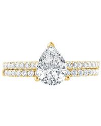 Lab Grown Diamonds - 14K 2.00 Ct. Tw. Lab-Grown Diamond Bridal Ring Set - Lyst