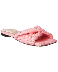 Bottega Veneta - Stretch Raffia Sandal - Lyst