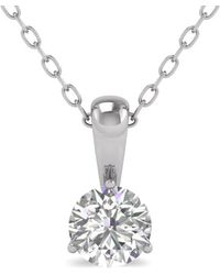 Diana M. Jewels - Diana M. Fine Jewelry 14k 1.50 Ct. Tw. Lab Grown Diamond Solitaire Pendant - Lyst