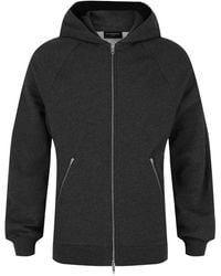 Balenciaga - Embroidered Logo Zip-Up Hoodie - Lyst