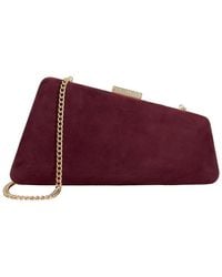 Dune - Balancing Suede Clutch - Lyst