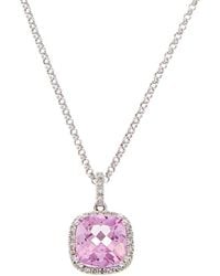 Diana M. Jewels - Fine Jewelry 14k 2.18 Ct. Tw. Diamond & Topaz Necklace - Lyst