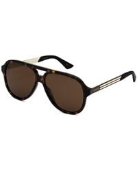 Gucci GG0688S 59mm Polarized Sunglasses - Brown
