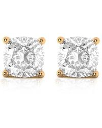 Amairah - 14K Rose 4.00 Ct. Tw. Lab-Grown Diamond Stud Earrings - Lyst