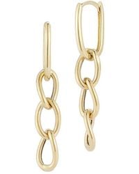 Ember Fine Jewelry - 14k Paperclip Link Drop Earrings - Lyst