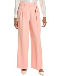Kenneth Cole - High-Rise Pleated Wide Leg Pant - Lyst