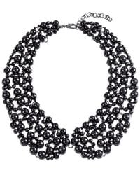 Eye Candy LA - Luxe Collection Glass Pearl Diana Statement Collar Necklace - Lyst