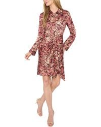 Cece - Collared Button Down Tie Front - Lyst