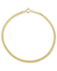 Glaze Jewelry - 14k Over Silver Double Curb Link Bracelet - Lyst