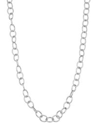 Italian Gold - 14K Italian Oval Link Chain Necklace - Lyst