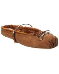 Gucci - Dnu Pack Horsebit Gg Suede Mule - Lyst