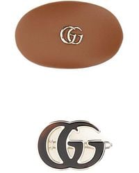 Gucci - Leather Hair Clips Set - Lyst