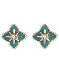 jean claude - Stainless Steel Cz Earrings - Lyst