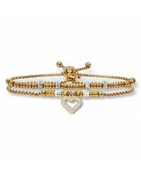Palmbeach Jewelry - Plated Stainless Steel Crystal Bracelet - Lyst