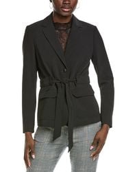 Kenneth Cole - Belted Patch Pocket Jacket - Lyst