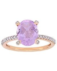 Rina Limor - 10k Rose Gold 2.47 Ct. Tw. Diamond & Rose De France Ring - Lyst