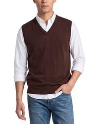RAFFI - Merino Wool V-Neck Vest - Lyst
