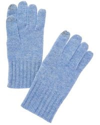 Amicale Cashmere - Knit Ribbed Cuff Cashmere Gloves - Lyst