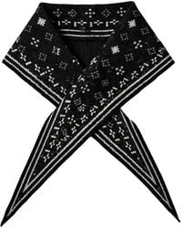 Saachi - Foulard Knit Triangle Scarf - Lyst