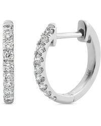 MaxColor - Huggie 0.20 Ct. Tw. Lab-Grown Diamond 14K Earrings - Lyst