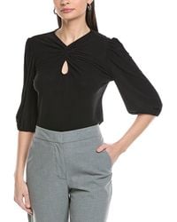 Cece - Twist Keyhole 3/4-Sleeve Knit Top - Lyst