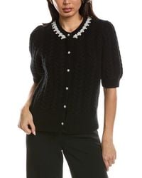 Tahari - The Ella Wool & Cashmere-Blend Cardigan - Lyst