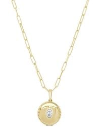 Sabrina Designs - 14K 0.27 Ct. Tw. Diamond Medallion Necklace - Lyst