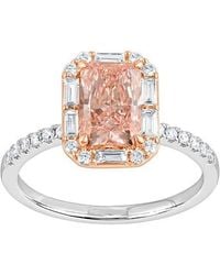 Lab Grown Diamonds - 14K 2.00 Ct. Tw. Lab-Grown Diamond Halo Engagement Ring - Lyst