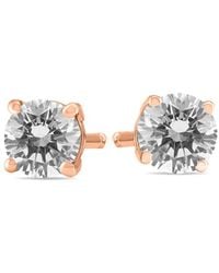 Diamond Select Cuts - 14k Rose Gold 0.33 Ct. Tw. Diamond Studs - Lyst