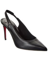 Christian Louboutin - Sporty Kate 85 Leather Slingback Pump - Lyst