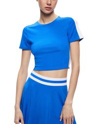 Alice + Olivia - Alice + Olivia Cindy Classic Cropped T-shirt - Lyst