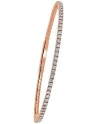 Sabrina Designs - 14k Rose Gold 2.09 Ct. Tw. Diamond Flexible Bangle Bracelet - Lyst