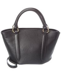 Italian Leather - Top Handle Tote - Lyst