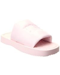Burberry - Ekd Slab Leather Slide - Lyst
